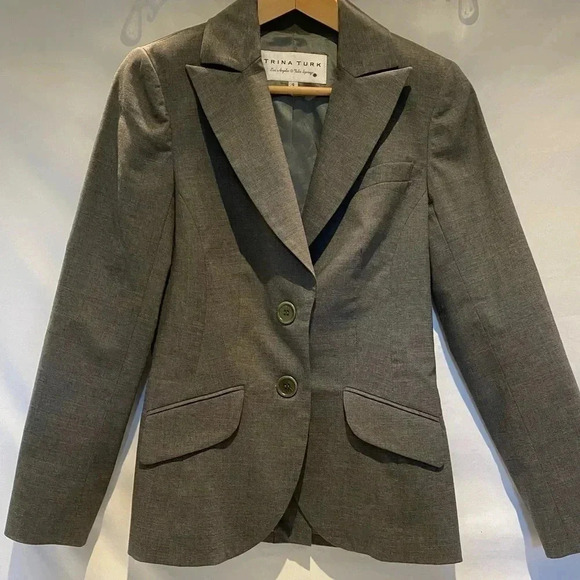 Trina Turk suit blazer and pants, size 4 - Picture 3 of 16